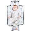 Baby Polar Gear Polar Gear Fasciatoio in Borsetta per Bambini con mongolfiere, senza BPA, con una tasca, lavabile, riutilizzabile e ripiegabile