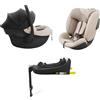 kk Kinderkraft KINDERKRAFT ENDURA SAFE MODULAR SYSTEM, 3in1, Per Bambini e neonati, Seggiolino auto per Bambini, Base girevole, Ultraleggero(3,2kg), Imbottitura premium, Sistema di protezione per la testa, Beige