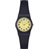 Miykon Easy Reader - Orologi da donna in resina nera, numeri arabi o indici, lancette luminose, quarzo giapponese, resistente all'acqua fino a 100 m, 26 mm, Quadrante color crema con accento