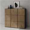 doporro Scarpiera Portascarpe 135x36x120 cm Salvaspazio con 18 Ripiani | Antracite Opaco, Marrone Chiaro, Struttura in Legno, Struttura Componibile, Schuhschrank02 F029 F156