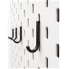 Mivono 15 ganci per parete forata IKEA Skadis, rotondi, nero, accessori per pegboard, stampa 3D, stabili e resistenti, organizer per attrezzi, giochi e ufficio, made in Germany