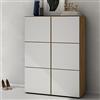 doporro Scarpiera Portascarpe 90x36x120 cm Salvaspazio con 12 Ripiani