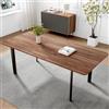 JIEXI Tavolo da pranzo con 4 a 8 sedie, tavolo allungabile elegante e moderno in MDF per il soggiorno da 160 a 200 cm (Tavolo da pranzo in noce)