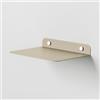 Steelnovo | Zeno, Mensola da Parete in Metallo Verniciato, Mensola da Muro Portaoggetti, 20x3x15 cm, Colore Beige, Design Minimal e Moderno, Scaffale da Muro, Made In Italy