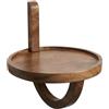 WOHNLING Mensola da Parete Rotonda 30x30x33 cm Legno Massello di Mango