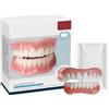 TRMPLX Denti Finti in Silicone, 2 Pezzi - Protesi Dentale Rimovibile per Faccette Denti, Copertura Denti Mancanti per Feste e Travestimenti
