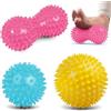 OIXEYA 3 Pezzi Pallina Massaggio Piedi, Massaggi dei Punti Trigger, Massaggiatore per Piedi Palla Massaggiante gli Sport per Alleviare lo Stress, per Schiena, Piedi, Recupero Muscolare, Mani, Gambe