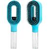 YPLANGENT Spazzola per capelli 2 in 1 spazzola districante in nylon e setole di cinghiale per capelli bagnati e asciutti, spazzola piatta per lucentezza e massaggio del cuoio capelluto