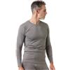 LAPASA Pacco da 2 o 1 Maglia Termica Peso Uomo Maniche Lunghe Canottiera Strato Base - Invernale Sport Allaperto Escursionismo Sci Snowboard Grigio Chiaro (Pacco da 1) M