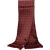 UK_Stone - Foulard da uomo, 100% seta, sciarpa vintage, Motivo floreale vintage #3 rosso vinaccia, Taglia unica