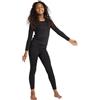 LAPASA Set Completo Termico Bambina Intimo Maglia a Manica Lunghe e Pantaloni Inverno Strato Base Due Pezzi G03 Nero 7-8 Anni