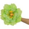 MDSIOKHJ Ombrelli Di Peonia Puntelli di danza della peonia artificiale seta del fiore nozze for le riunioni festa, lo spettacolo celebrazione festival Per La Danza(Green,50CM)