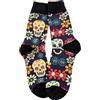 Generic Calzini unisex Day Of The Dead, taglia unica, 40-45, Nero , 6-10