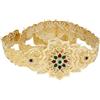 Wvapzxx Marocchino caftano cintura donna cristallo vita catena cintura araba sposa gioielli corpo gioielli, Xy1241en8, Taglia unica