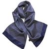 UK_Stone - Foulard da uomo, 100% seta, sciarpa vintage, A pois blu scuro, Taglia unica
