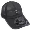 TINAYAUE Cappellino da baseball con ventilatore (solare + USB) + display + 3 velocità | Cappello visiera robusto | Maglia traspirante & stile berretto classico per esterno