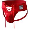 JOCKMAIL Slip da Uomo con Cinturino Atletico Cintura Larga Comoda Biancheria Intima Sportiva Palestra Sport, Rosso(New Red), L