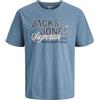JACK & JONES Jjelogo Tee S O-Neck 2 col Ss26 SN Pls - Plus Size, Miraggio Blu, 5XL