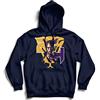 Generico Felpa con Cappuccio Black Mamba Basket Kobe Pallacanestro - Tascone Centrale (Blu, S)