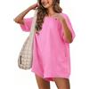 Sukiglam Jumpsuit Donna Elegante Manica Corta Allentata Tutina Reversibile Tuta Intera Casual Salopette Estiva Corta Spiaggia Jumpsuits con Tasche Vacanza Outfits