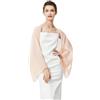 BEAUTELICATE Scialle Coprispalle Elegante Donna Stola Chiffon Cape Estivo per Abito Sposa Damigella Cerimonia Matrimonio Serata