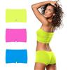 FOCENZA Set 3 Pezzi Shorty Boxer Donna in Morbida Microfibra Elasticizzata, Short Donna Confortevole ed Elastico in Vari Colori, Made in Italy (Turchese-g.f.-b.f., L-XL)