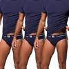FOCENZA Mutande Uomo in Microfibra, Elastico Logato | 3 Pezzi | Vari Colori | Intimo Uomo Morbido, Elasticizzato e Confortevole | Senza Cuciture | Made in Italy