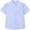 Mayoral Camicia m/c c/Coreana per Bambini e Ragazzi Celeste