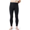LAPASA 100% Lana Merino Calzamaglia Termica Lunghi Peso Medio M30 - Abbigliamento Termico Leggings Invernali Trekking Running Montagna Sci Snowboard Nero Melange (Caldo) S