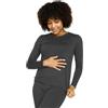 LAPASA Pacco da 2 o 1 Maglia Termica Donna Manica Lunga Fodera in Micro Pile - Pigiama Abbigliamento Intimo Canottiera Calda Elastica Traspirante Sportiva Grigio Scuro(Caldo) S