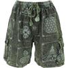 GURU SHOP Ethno - Pantaloncini da yoga in Nepal, da uomo, verde, 50