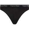 Calvin Klein Donna Perizoma Thong Elasticizzato, Nero (Black), S