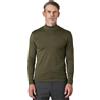 LAPASA Maglia Termica da Uomo con Collo Alto Finto in Micropile - Abbigliamento Termico Traspirante Maniche Lunghe Fodera in Pile Strato Base M102/M123/M132 Verde Oliva (Leggero) L