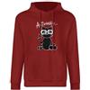 Generic Actually - Felpa con cappuccio stampata con scritta ironie regalo, divertente maglietta per gli amanti dei gatti, Dark Crimson Style, L