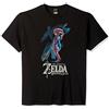 Nintendo Maglietta da Uomo Zelda Breath of The Wild Mipha Paint, Nero, S