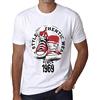 One in the City Uomo Maglietta Stile Autentico dal 1969 - Authentic Style Since 1969 - 57 Anni Idea Regalo 57° Compleanno T-Shirt Anniversario Stampa Grafica Vintage Anno 1969 novità Bianco 5XL