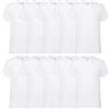 Fruit of the Loom 10 T-Shirts Fruit of the Loom con Scollo a V, varie taglie e Vari Colori Selezionabili