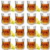 JAIEF Bicchieri Amaro | Bicchierini Liquore 5cl, in vetro senza piombo, trasparente con base solida (Set da 16)