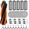 FUANA Cecotec - Set di pezzi di ricambio per aspirapolvere robot Conga X70, con spazzola principale, spazzole laterali, filtri, panni per mocio e sacchetti per la polvere, ABS, nylon, tessuto non