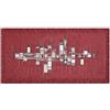 GBiancheria Tappeto Cucina Antiscivolo Pixel by Suardi, Passatoia Lavabile Jacquard in Ciniglia, Made in Italy, Runner per Cucina Bagno Corridoio, Varie Misure e Colori (Rosso, 55x240 cm)