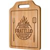 Giftasy Regalo Fratello, Tagliere in Bambù Inciso, Regalo Fratello Compleanno, Regalo per Fratello Utili, Idee Fratello Maggiore, Regalo Uomo Cucina, Regalo Fratello Natale