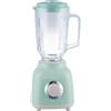 EMPOTEC Frullatore Retro Vintage 2 Velocità 500 W Caraffa di Vetro 1,5 Litri e 3 Colori Lame in Acciaio Inox (Verde e Avorio)