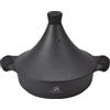 Royal Swiss Tajine da Cottura 28 cm - Tajine in alluminio antiaderente, capacità 5 l, tutti i fuochi, tra cui induzione, gas e vetroceramica, compatibile con forno, nero, 28 cm