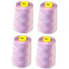 GCS 4 Rocchetti di filo in poliestere da cucito per macchine tagliacuci, 4.572 m Lilac