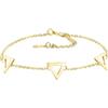 Sofia Milani - Bracciale da Donna in Argento 925 - Placcato in Oro - Ciondolo a Triangolo - B0374