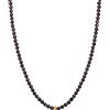 BERGERLIN Collana di ossidiana nera - catena nera - oro - XS-S