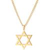 ShiQiao Spl Collana con ciondolo a forma di stella di david, per donne, uomini, con esagramma, per anniversari, compleanni, San Valentino, regali per lei, per lui e ragazzi, Argento sterling