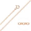 Old English Jewellers Collana a catena rolò in argento 9 carati, 2,5 mm, 45,7 cm, 50,8 cm, 55,9 cm, 61 cm, 66 cm, 76,2 cm