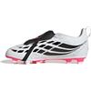 adidas Unisex - Bambini e Ragazzi Predator Club Fold-Over Tongue Firm Ground/Multi Ground Football Boots Kids Shoes, Ftwr White/Solar Turbo/Core Black, 32 EU