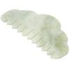 Brrnoo Pettine per massaggiare la testa in giada per cuoio capelluto, pettine in giada, strumento massaggiatore per cuoio capelluto, assistenza sanitaria, resistenza alla caduta dei capelli, pettine guasha